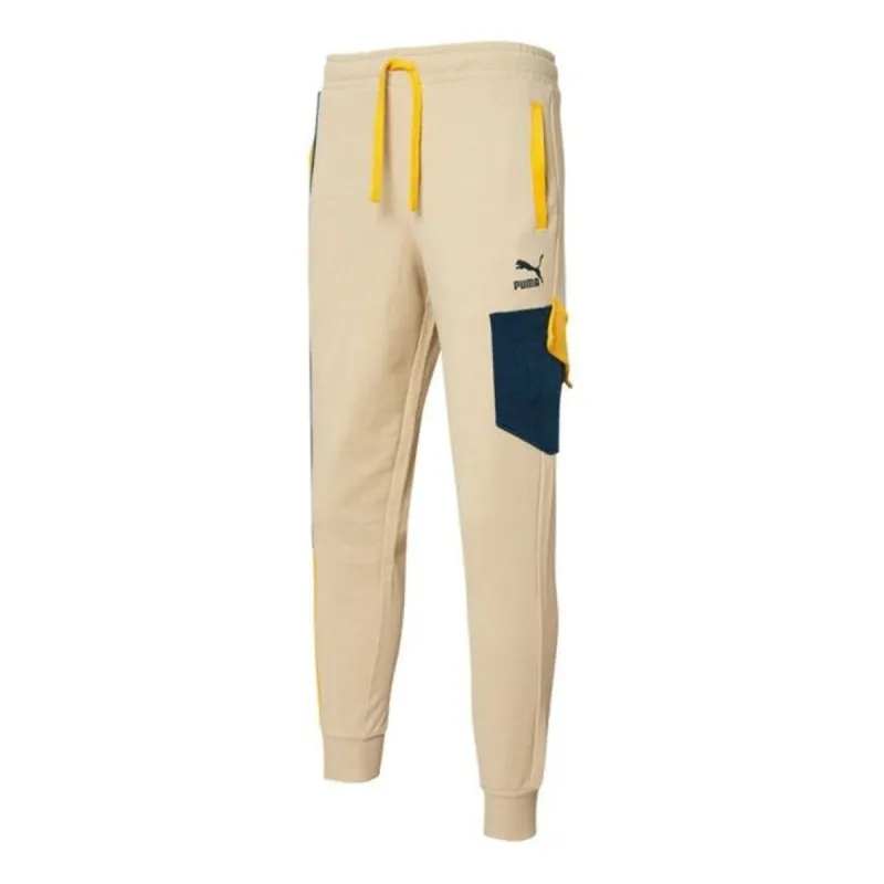 PUMA Retro Sweatpants 'Beige Black Orange' 534684-12 sold by KicksCrew