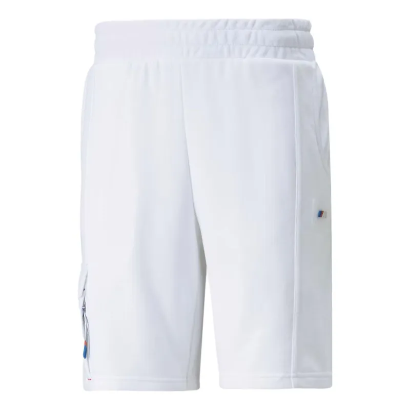 PUMA x BMW Motorsport Statement Sweat Shorts 'White Black' 533321-02 sold by KicksCrew
