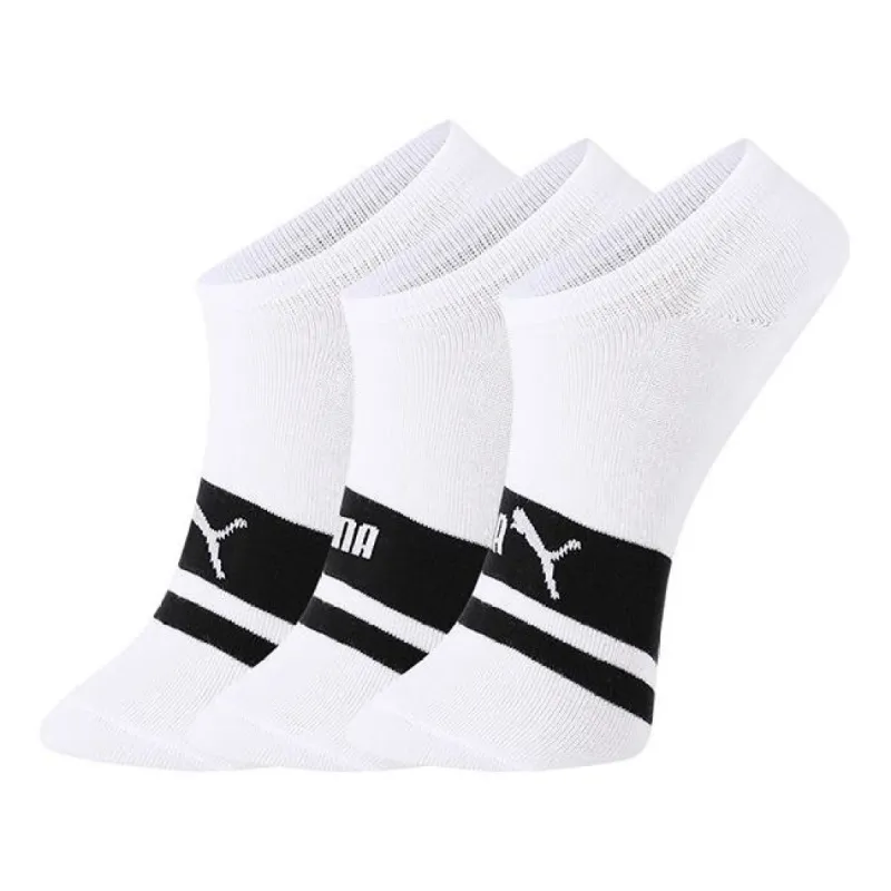 PUMA Unisex Invisible Socks 3 pack 'White Black' 701206513-002 sold by KicksCrew