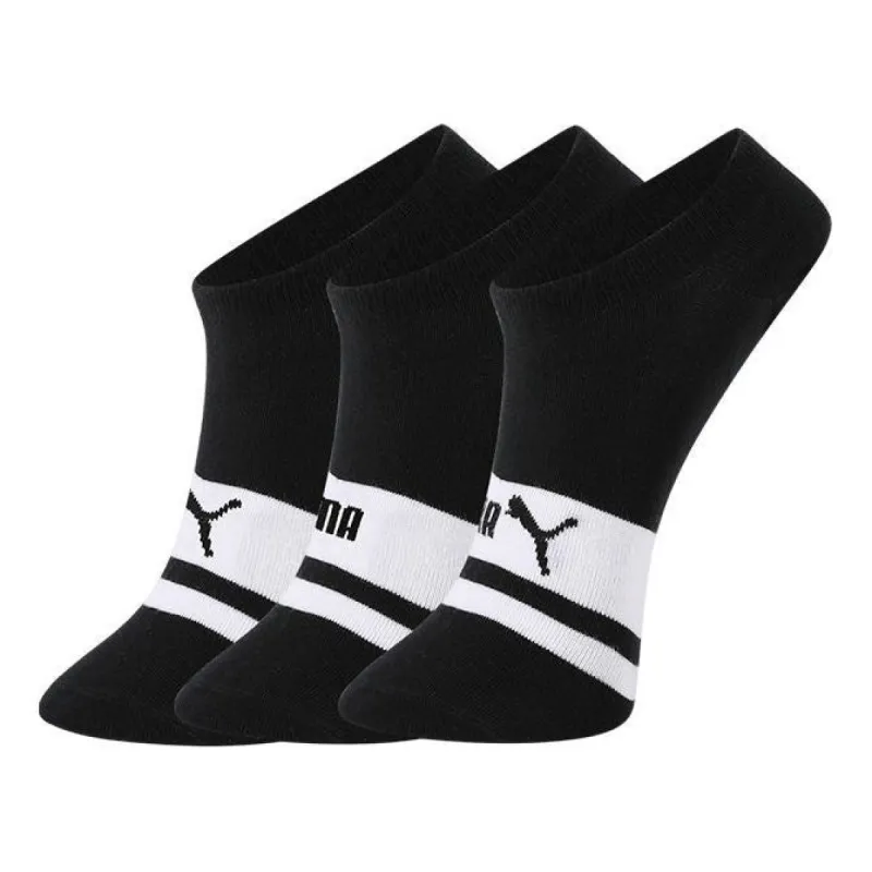 PUMA Unisex Invisible Socks 3 pack 'Black White' 701206513-001 sold by KicksCrew