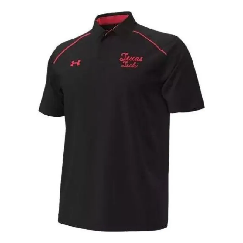 Under Armour Texas Tech University Logo Polo Shirt 'Black' 5120670-001 sold by KicksCrew
