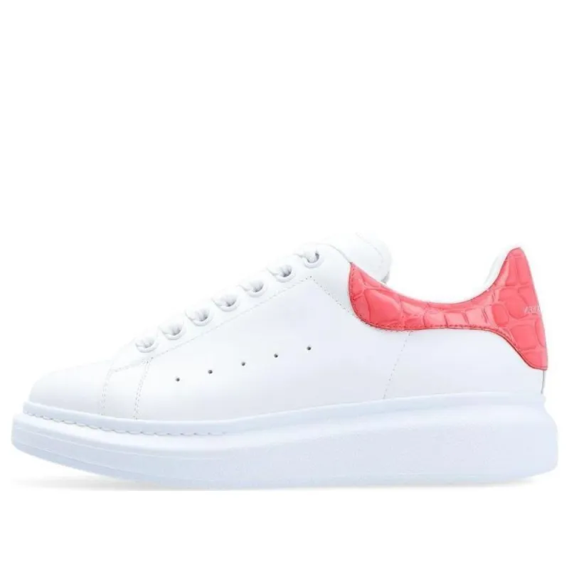 (WMNS) Alexander McQueen Oversized Sneaker 'White Pink' 553770WHXMY9663 sold by KicksCrew