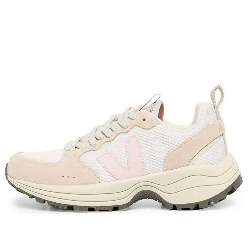 Veja Venturi Suede Lace-Up Sneakers 'Beige White Pink' VT0102831 sold by KicksCrew