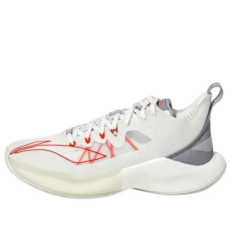 Li-Ning Sonic 8 Low 'White Red' ABAQ035-U sold by KicksCrew