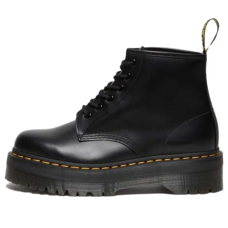 Dr. Martens 101 Quad 6 Eye Boot 'Black' 27753001 sold by KicksCrew