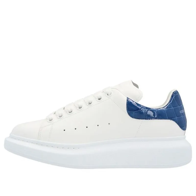(WMNS) Alexander McQueen Oversized Sneaker 'Indigo Croc' 553770WHXMY9553 sold by KicksCrew