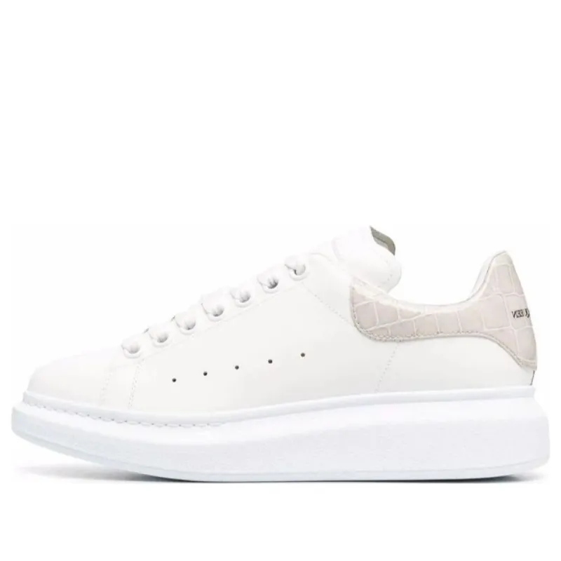 (WMNS) Alexander McQueen Oversized Sneaker 'White Champagne' 553770WHXMY9551 sold by KicksCrew