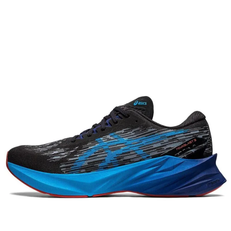 ASICS Novablast 3 2E Wide 'Black Island Blue' 1011B459-004 sold by KicksCrew