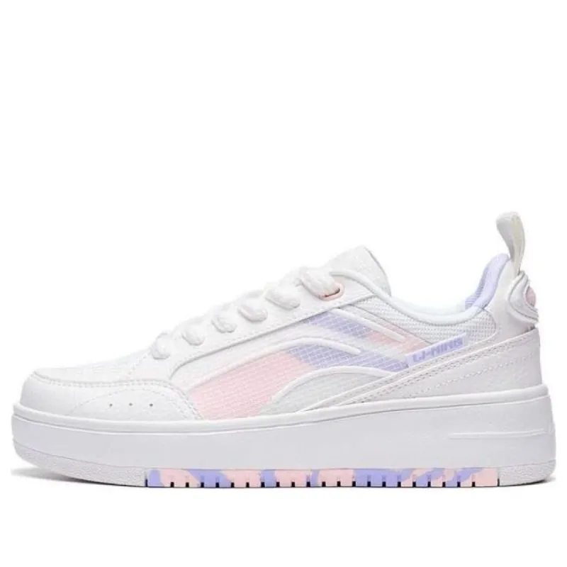(WMNS) Li-Ning Lifestyle Skate Shoes 'White Purple Pink' AGCT142-4 sold by KicksCrew