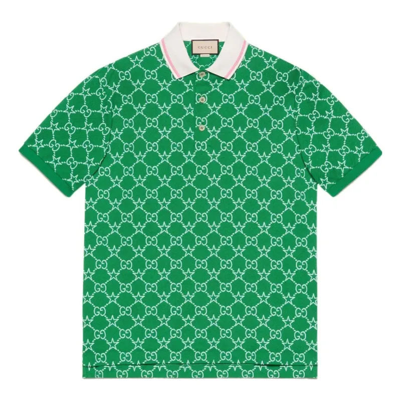 Gucci GG Stretch Cotton Polo 'Green' 696071-XJEE9-3129 sold by KicksCrew