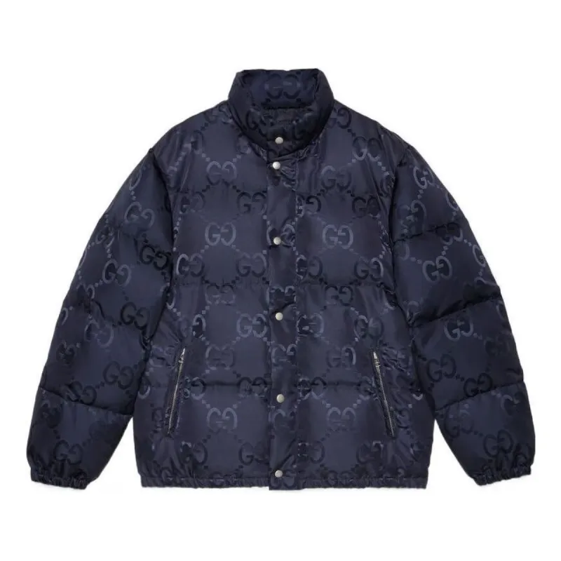 Gucci GG Nylon Jacquard Padded Coat 'Black' 598725-Z8AFZ