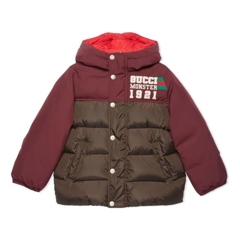 (PS) Gucci Quilted Brand-Embroidered Shell-Down Jacket 'Burgundy' 692667-XWATU-6261 sold by KicksCrew