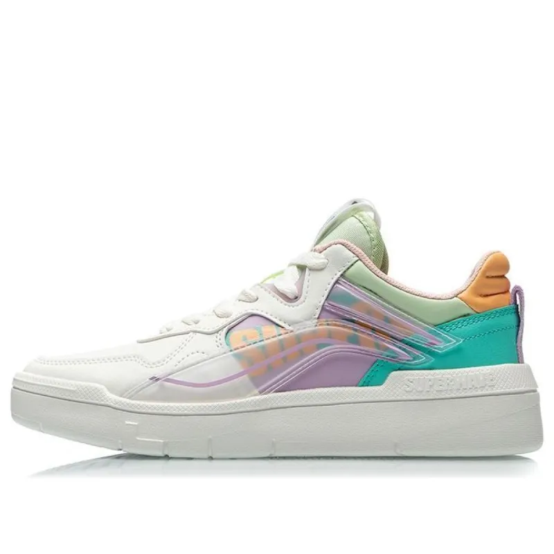 (WMNS) Li-Ning Superwave Low 'White Purple Green' AECR004-2 sold by KicksCrew