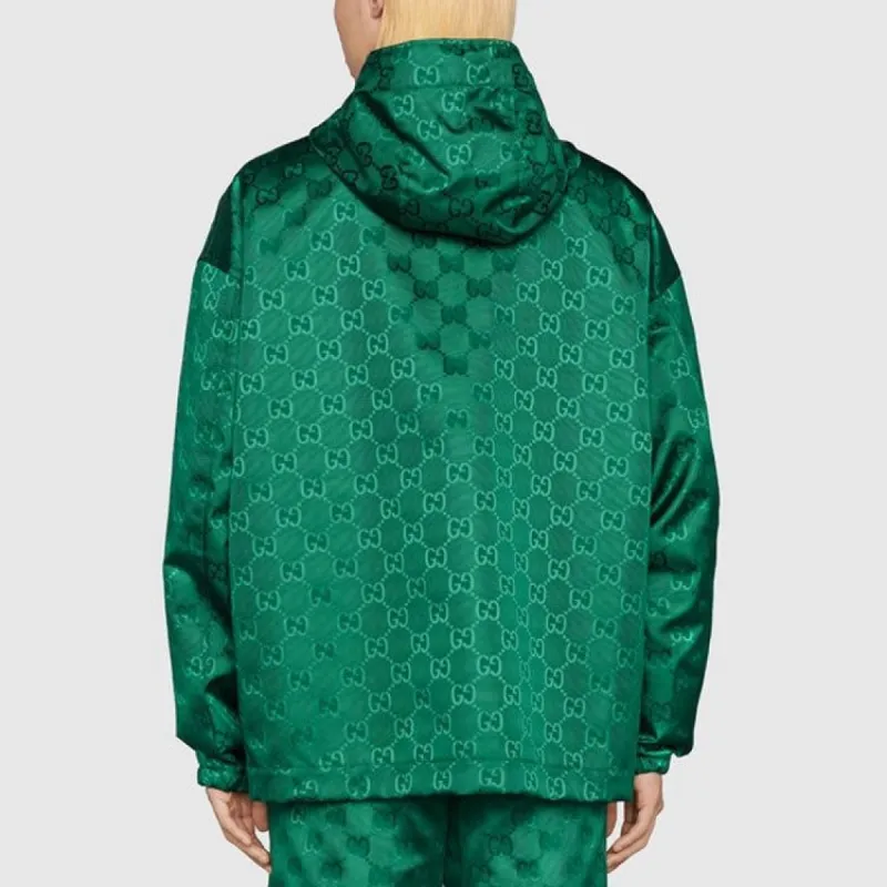 Gucci Water Repellent GG Canvas Jacket 'Green' 673617-ZAEBN-3239