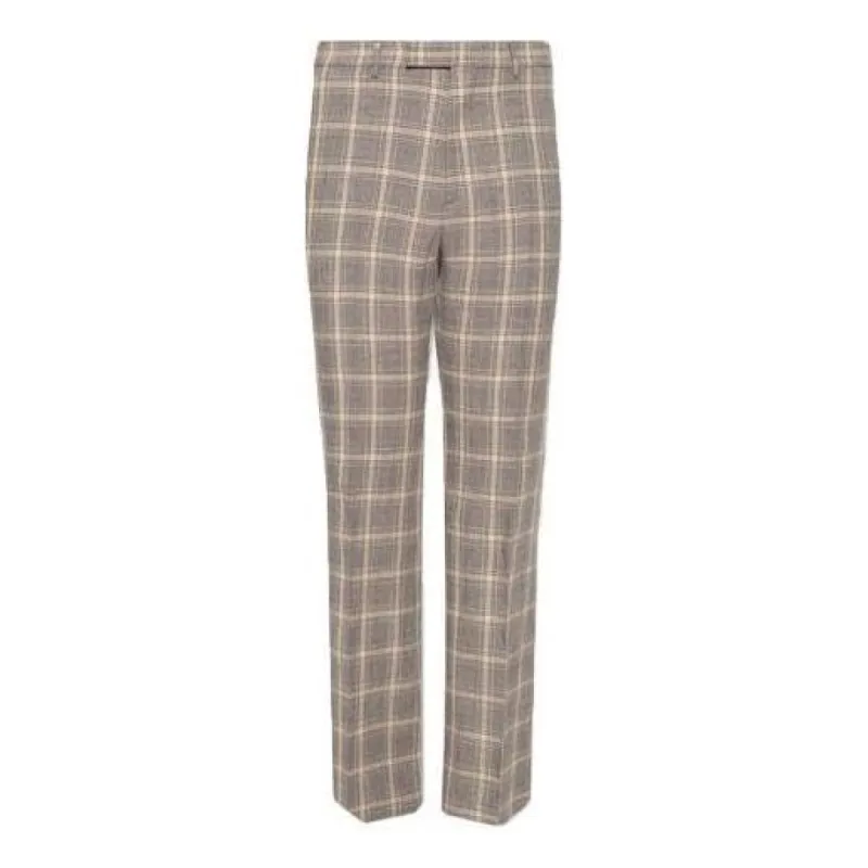 Gucci Checkered Linen Tailored Pants 'Grey' 672087-ZAILW-1136 sold by KicksCrew