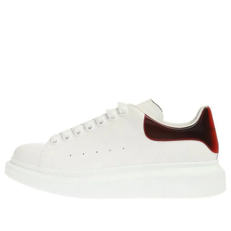 (WMNS) Alexander McQueen Oversized Sneaker 'White Lust Red' 553770WHXMW9676 sold by KicksCrew