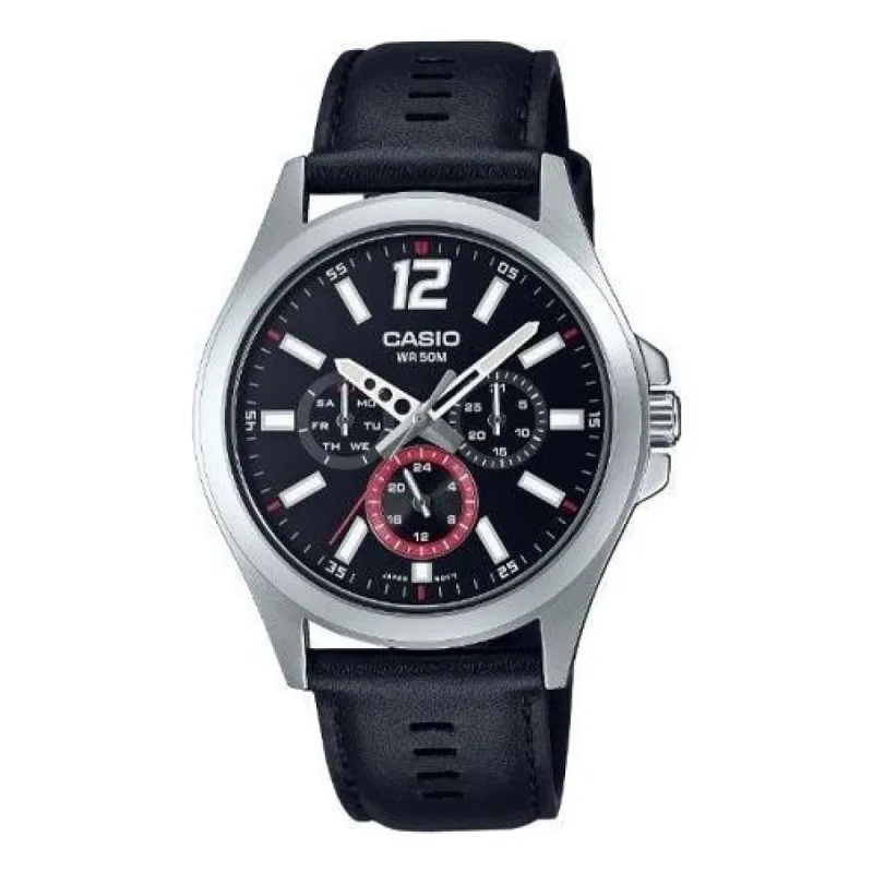 CASIO Analog 'Black' MTP-E350L-1BV sold by KicksCrew