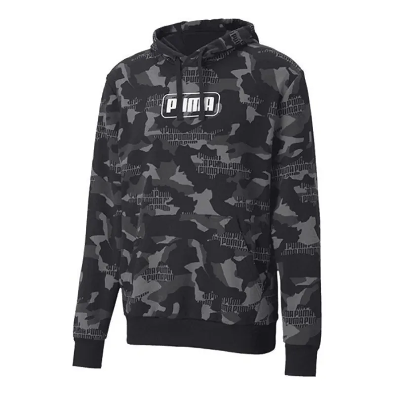 Puma Rebel Camo AOP Hoodie 'Black' 585021-01 sold by KicksCrew