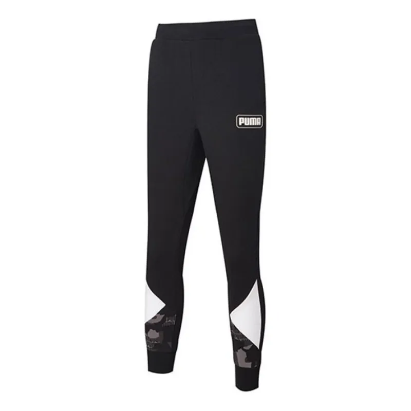 Puma Rebel Camo AOP Sweatpants 'Black' 585022-01 sold by KicksCrew