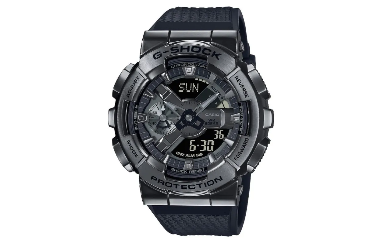 CASIO G-Shock Digital-Analog 'Black Silver' GM-110BB-1APR sold by KicksCrew
