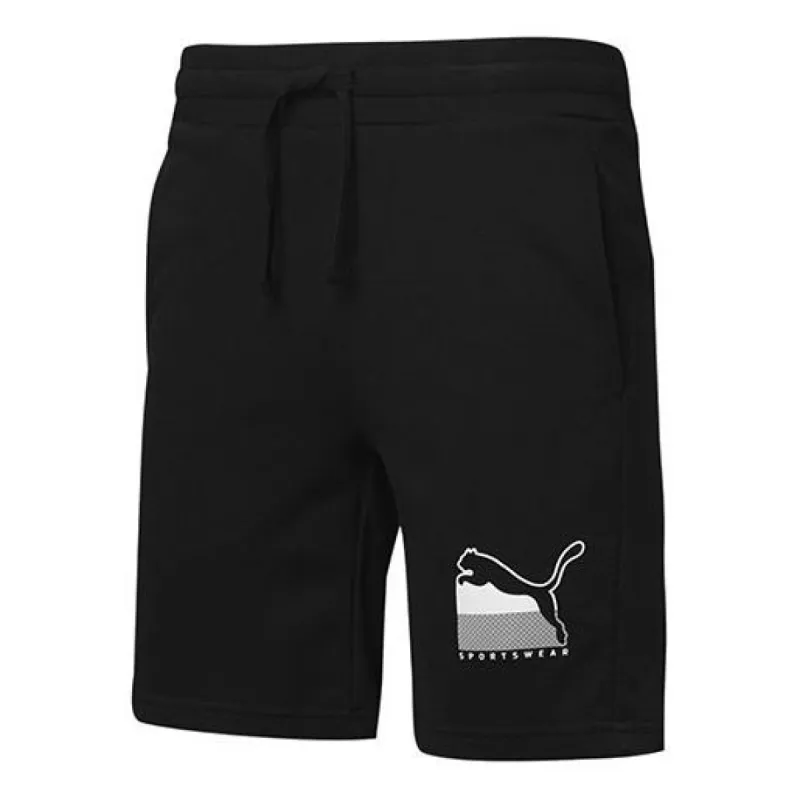 Puma Athletics Logo Shorts 'Black' 583830-01 sold by KicksCrew