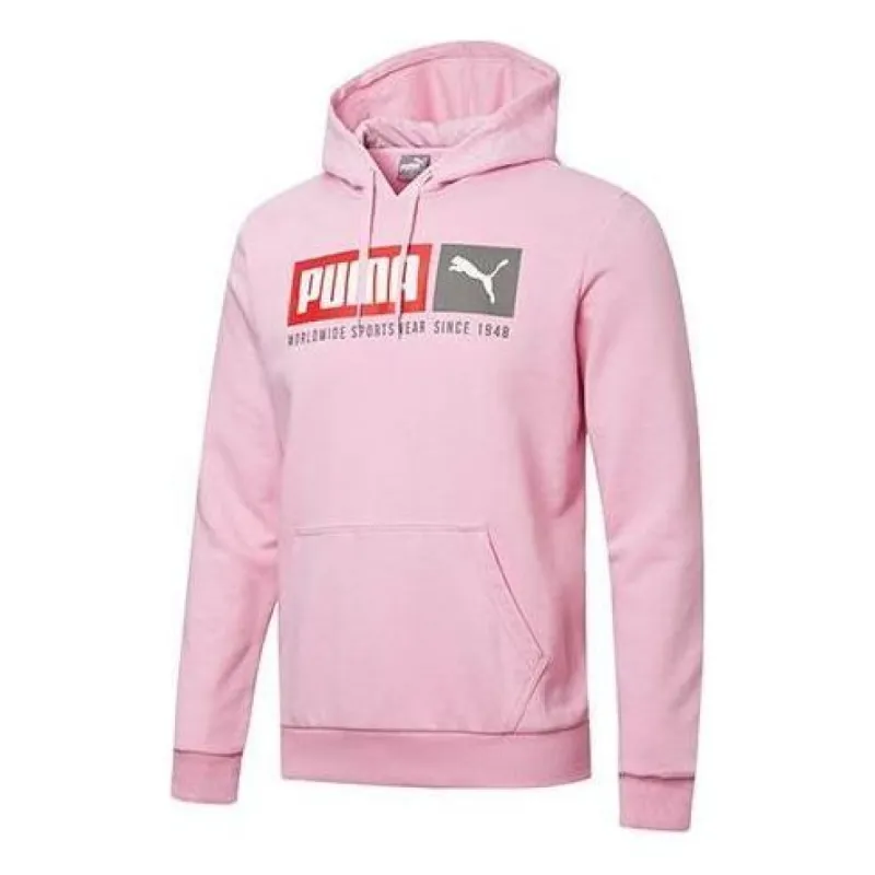 Puma Logo Sportswear Hoodie 'Pink' 583711-03 sold by KicksCrew