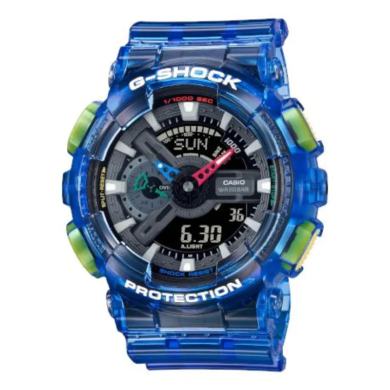 CASIO G-Shock Digital-Analog 'Transparent Blue' GA-110JT-2APR sold by KicksCrew