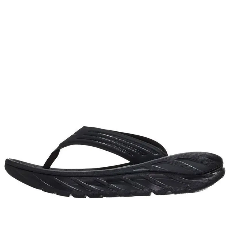 Hoka One One Ora Recovery Flip Slide 'Black' 1099675-BDGGR sold by KicksCrew