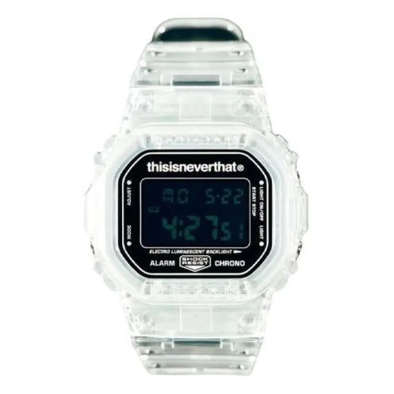 CASIO G-Shock x THISISNEVERTHAT Digital 'Clear' DW-5600TINT23-7DF sold by KicksCrew