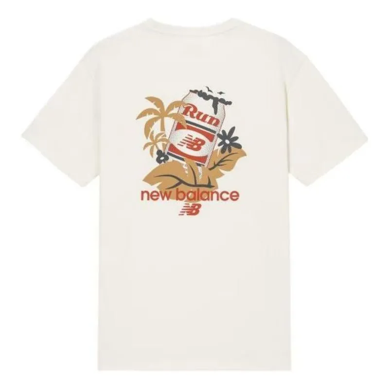 New Balance Athletics Casual Graphic Tee 'White Yellow' AMT32365-CIC sold by KicksCrew