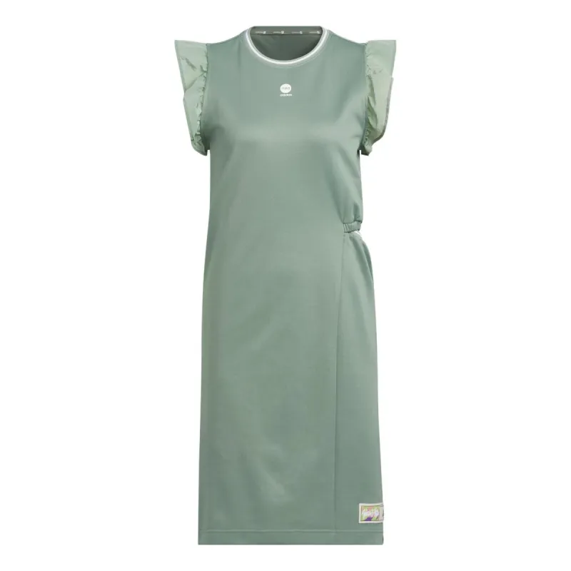(WMNS) Adidas Neo Basketball Dresses 'Olive Green' IJ6605 sold by KicksCrew