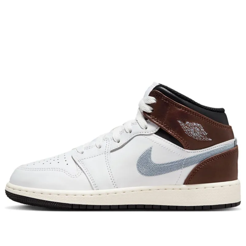 (GS) Air Jordan 1 Mid SE 'White Blue Grey' FQ8162-142 sold by KicksCrew