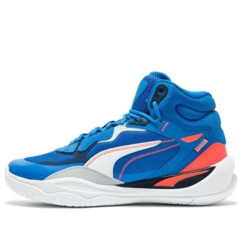 PUMA Playmaker Pro Mid Basketball Shoes 'Blue' 377902-08 sold by KicksCrew