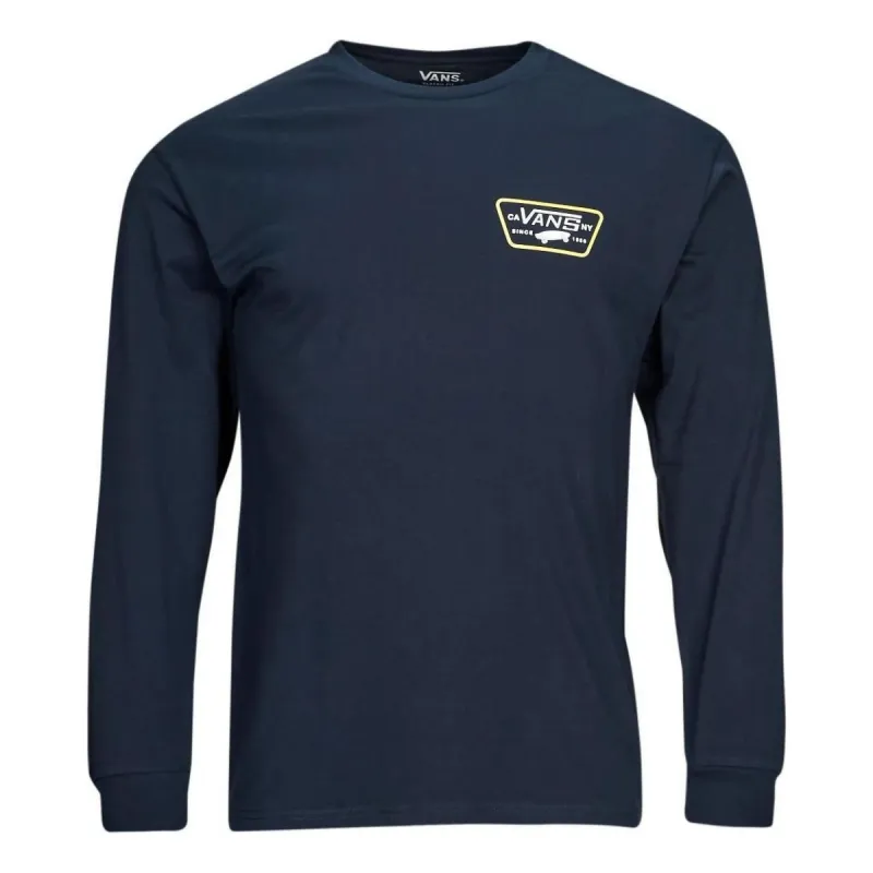 Vans Full Patch Back Long Sleeve T-Shirt 'Navy' VN0A2XCMCC7 sold by KicksCrew