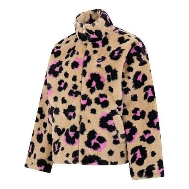 (WMNS) Adidas Neo Vbe Jackets 'Tan Black Pink' HN2366 sold by KicksCrew