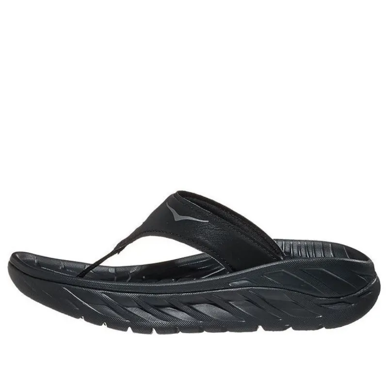 (WMNS) Hoka One One Ora Recovery Flip Slide 'Black Dark Gull Grey' 1117910-BDGGR sold by KicksCrew
