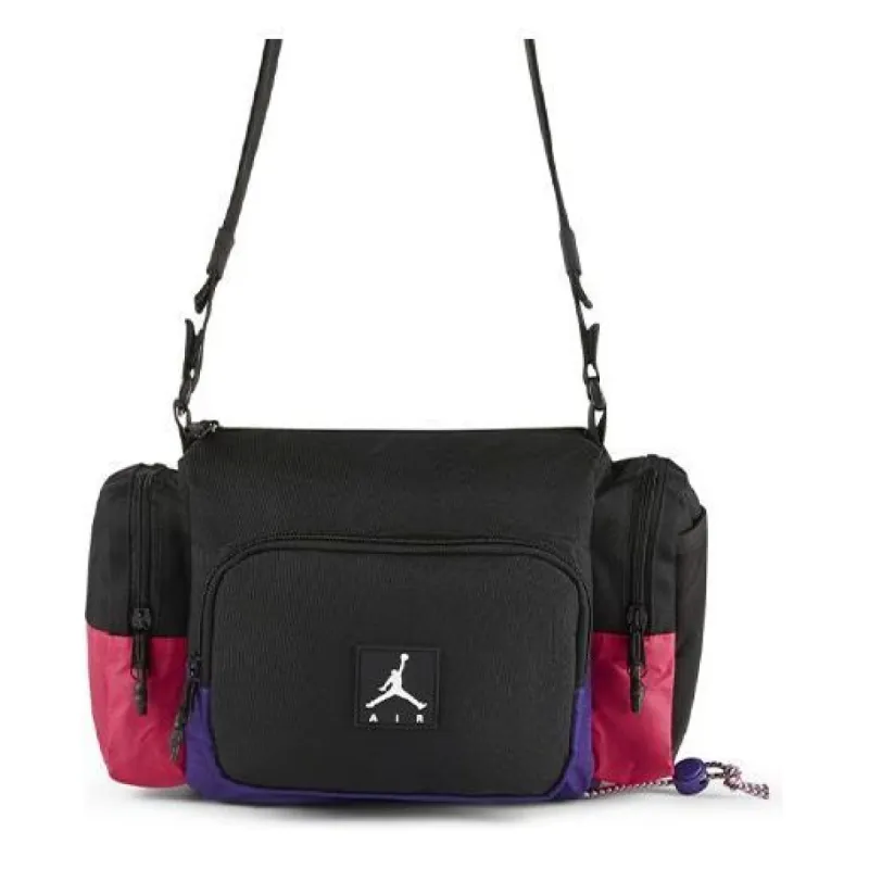 Air Jordan Logo Crossbody Bag 'Black Red' DD3029-010 sold by KicksCrew