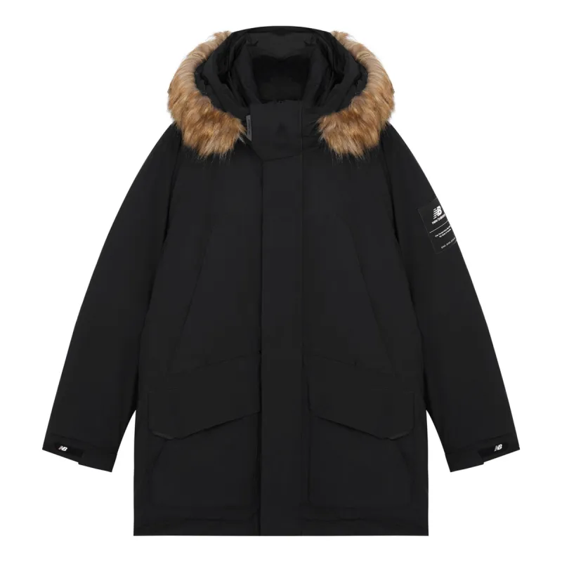 New Balance Warm Hooded Down Jacket 'Black' 5PB42201-BK sold by KicksCrew
