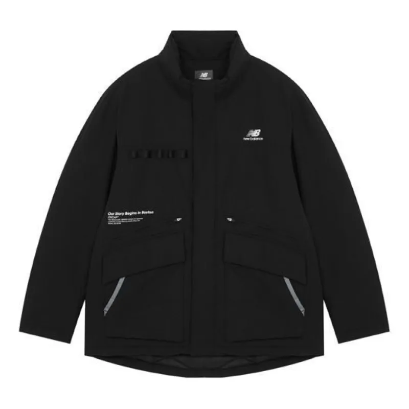 New Balance Logo Down Jacket 'Black' 5PB42191-BK sold by KicksCrew