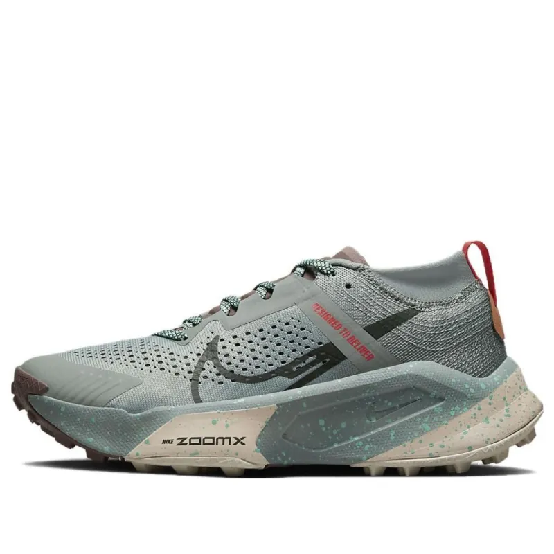 (WMNS) Nike ZoomX Zegama Trail 'Grey Green' DH0625-301 sold by KicksCrew