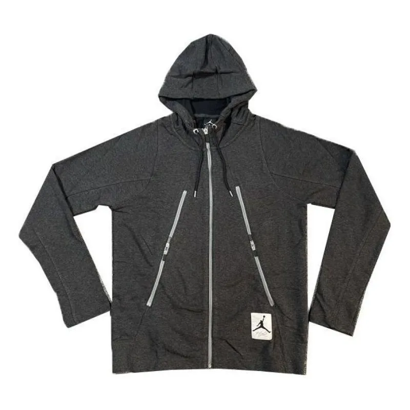 Air Jordan 4 Full Zip Hoodie 'Grey' 724728-032 sold by KicksCrew