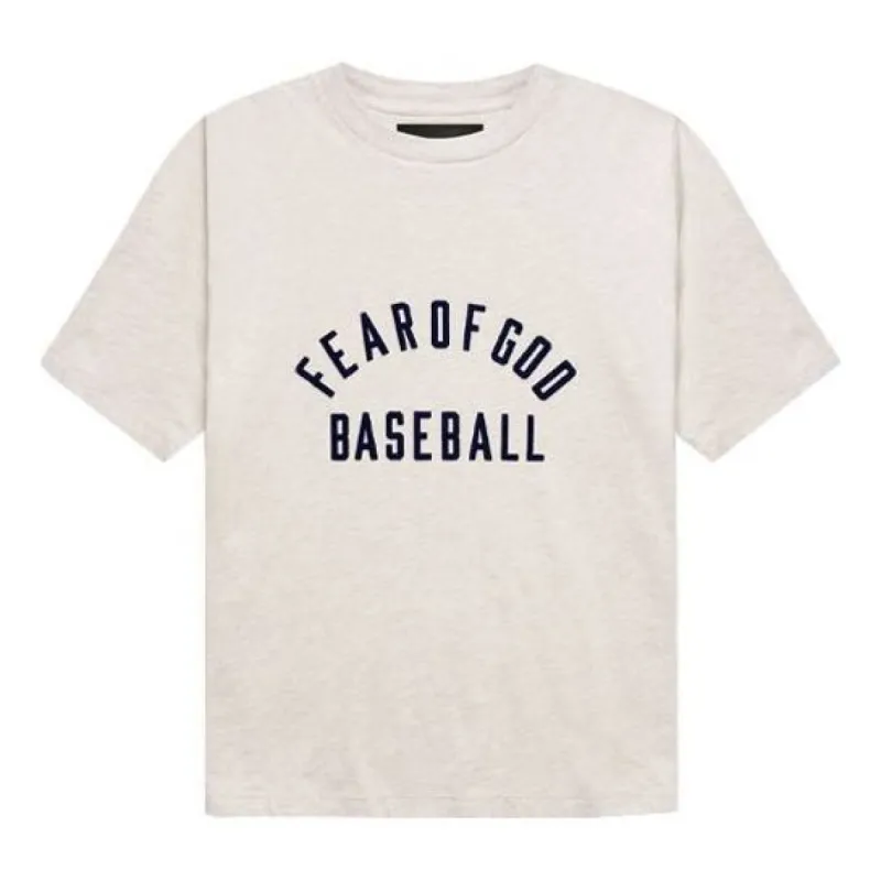 Fear of God Baseball Tee 'Cream Heather Navy' FG50-063OCJ-108 sold by KicksCrew
