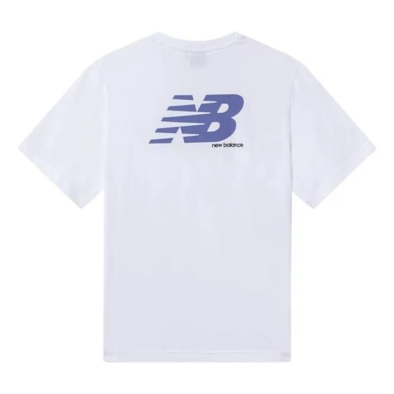 New Balance Lifestyle Logo T-Shirt 'White Purple' 5EC26023-WT sold by KicksCrew