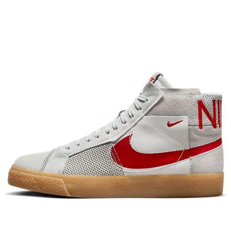 Nike SB Zoom Blazer Mid 'Deconstructed White University Red Gum' FD5113-100 sold by KicksCrew