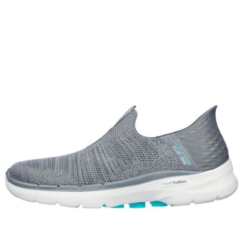(WMNS) Skechers Go Walk 6 Slip In Fabulous View 'Grey' 124569-GRY sold by KicksCrew