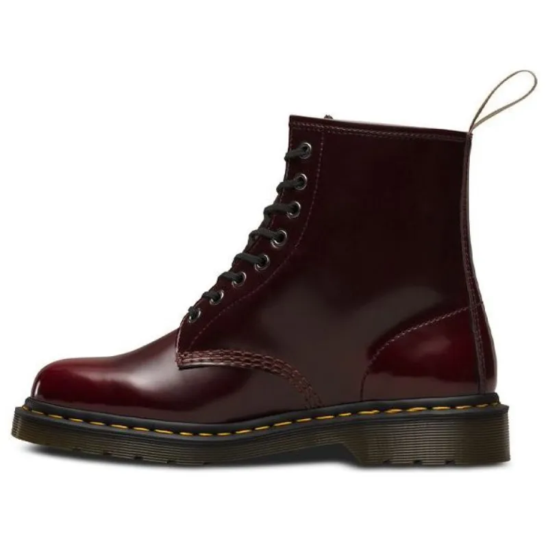 (WMNS) Dr. Martens Vegan 1460 'Cambridge Brush - Cherry Red' 24226600 sold by KicksCrew