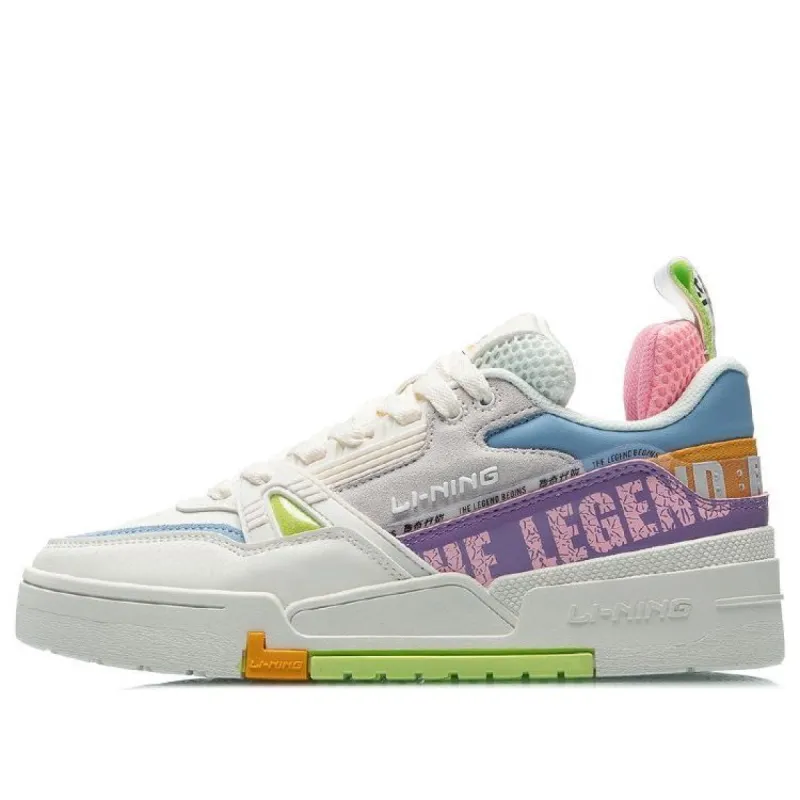 (WMNS) Li-Ning 001 BTC 'White Blue Purple' AECR002-1 sold by KicksCrew