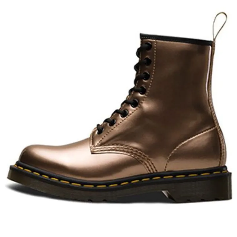 (WMNS) Dr. Martens Vegan 1460 Metallic Chrome 'Rose Gold' 24865716 sold by KicksCrew