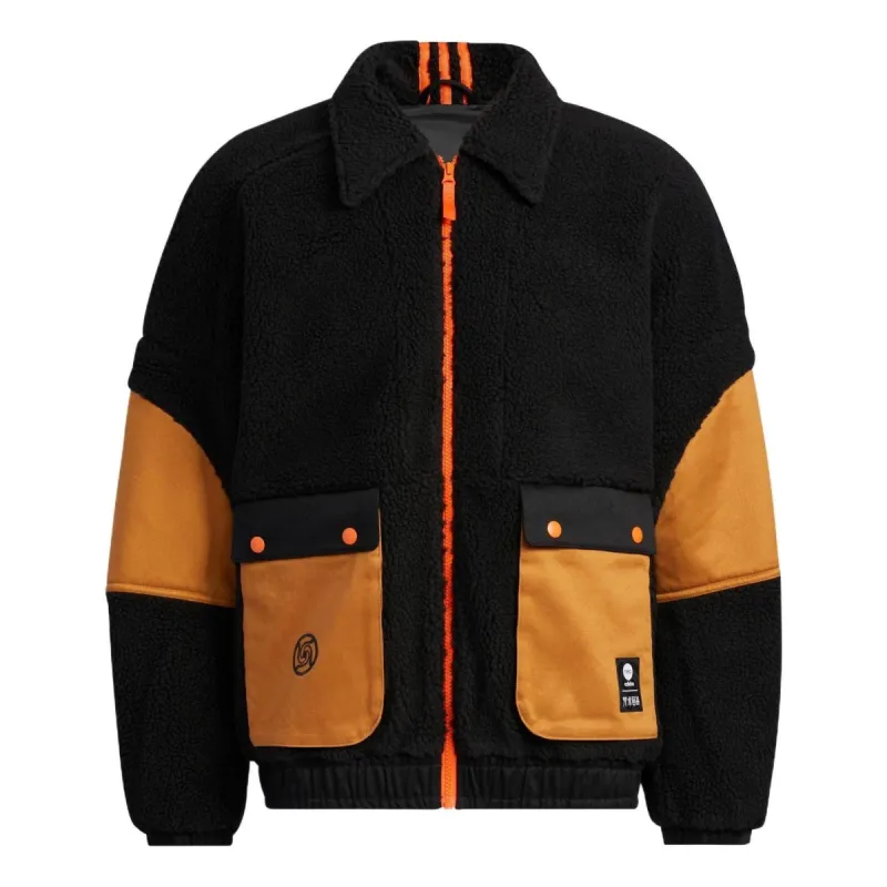 Adidas Neo x Jujutsu Kaisen Jackets 'Black Orange' HZ2426 sold by KicksCrew