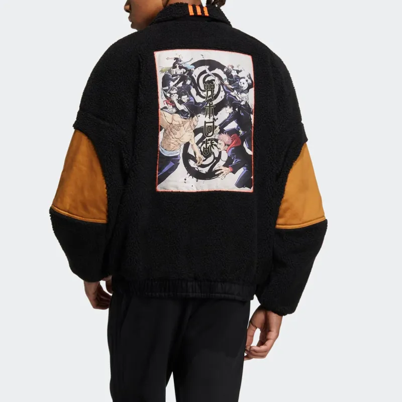Adidas Neo x Jujutsu Kaisen Jackets 'Black Orange' HZ2426 | Parallel
